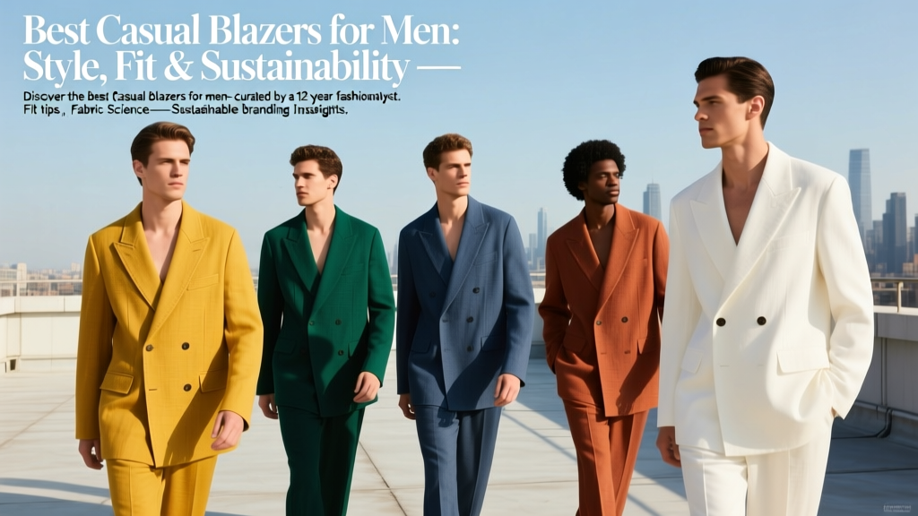 Best Casual Blazers for Men: Style, Fit & Sustainability