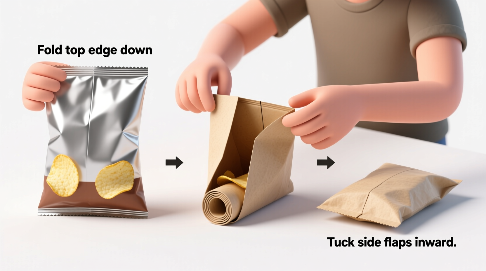 How to Fold a Potato Chip Bag Properly (Keep Chips Fresh)