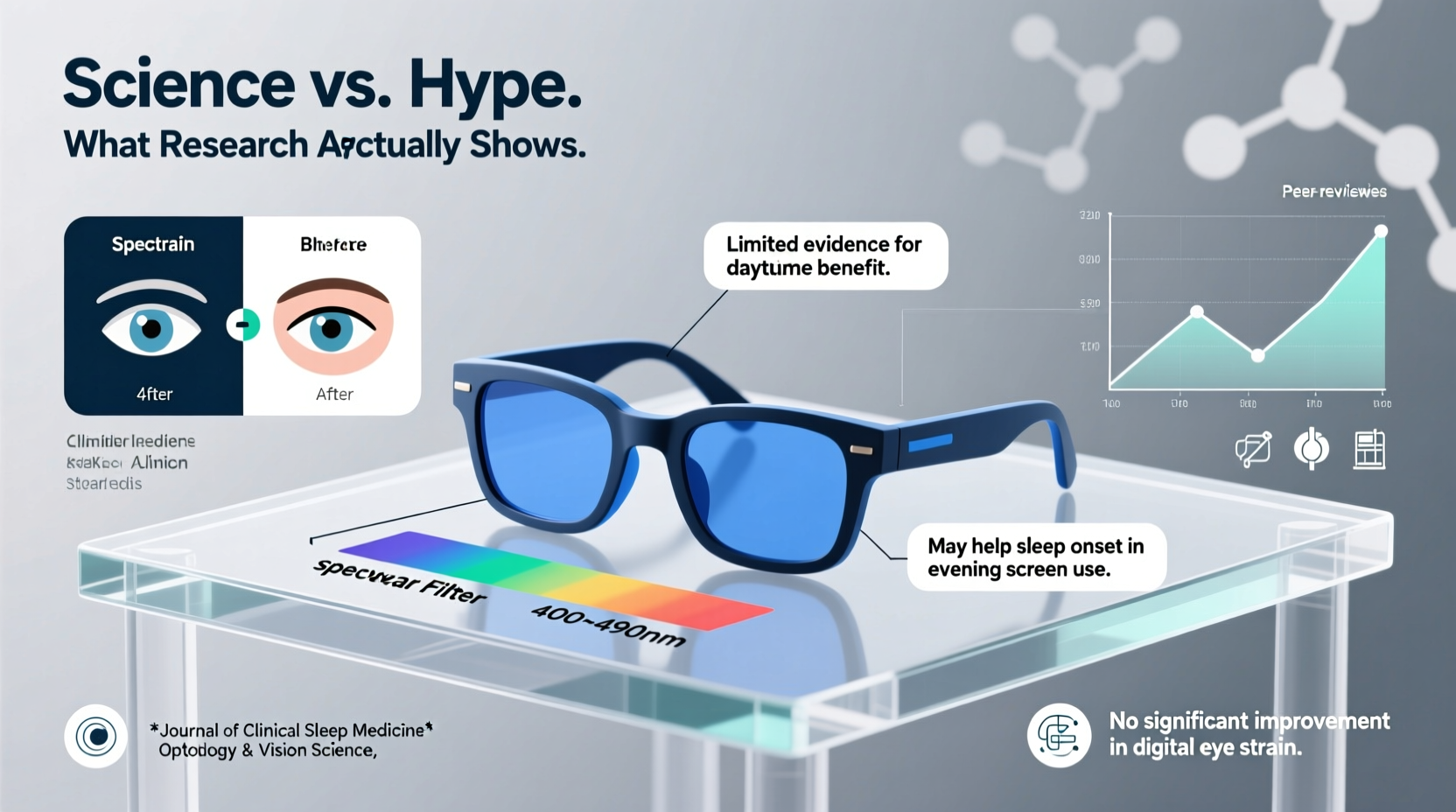 is the hype around blue light blocking glasses backed by science