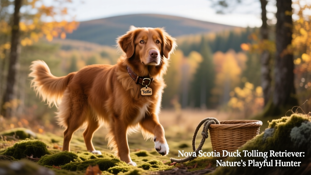 Portrait of Nova Scotia Duck Tolling Retriever outdoors