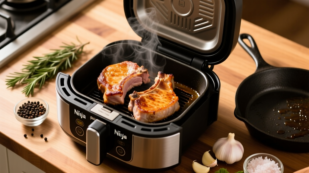 Perfect Baked Pork Chops in Ninja Foodi (Crispy & Juicy!)