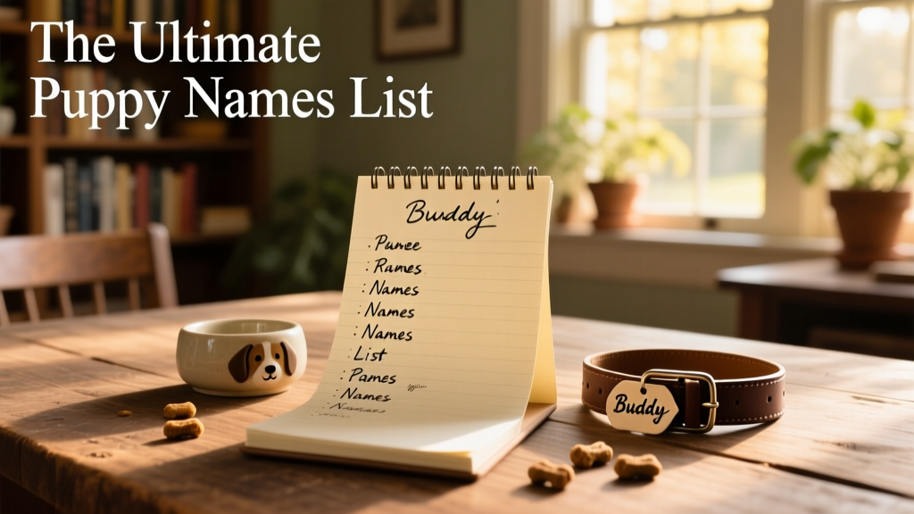 The ultimate puppy names list