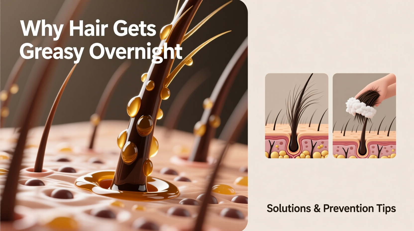 why does my hair feel greasy the day after washing and how to fix it