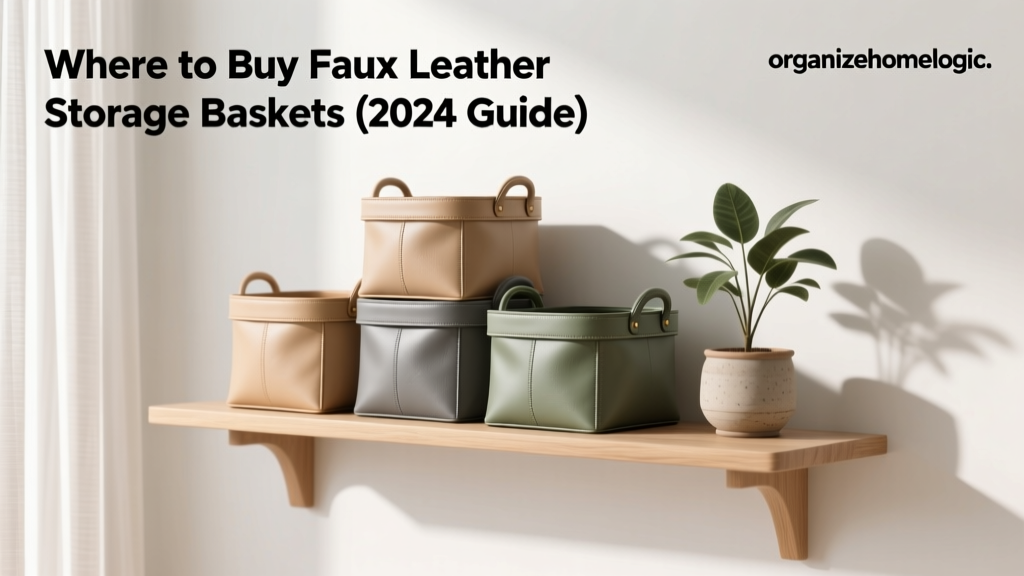 Where to Buy Faux Leather Storage Baskets (2024 Guide)