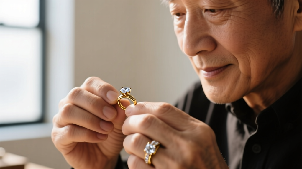 Close-up of a jeweler