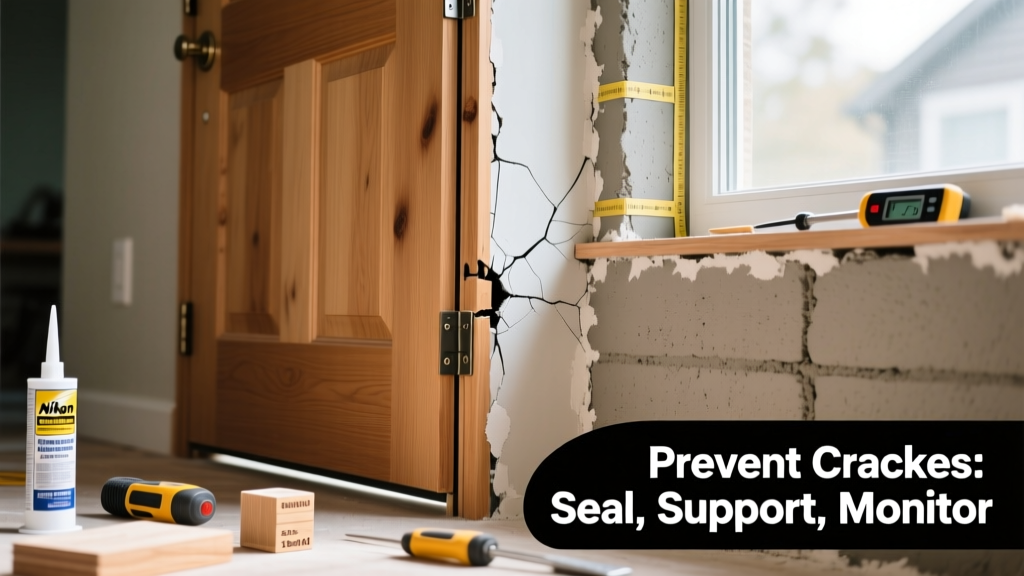 How to Prevent Door Frame Cracks in Wood and Masonry