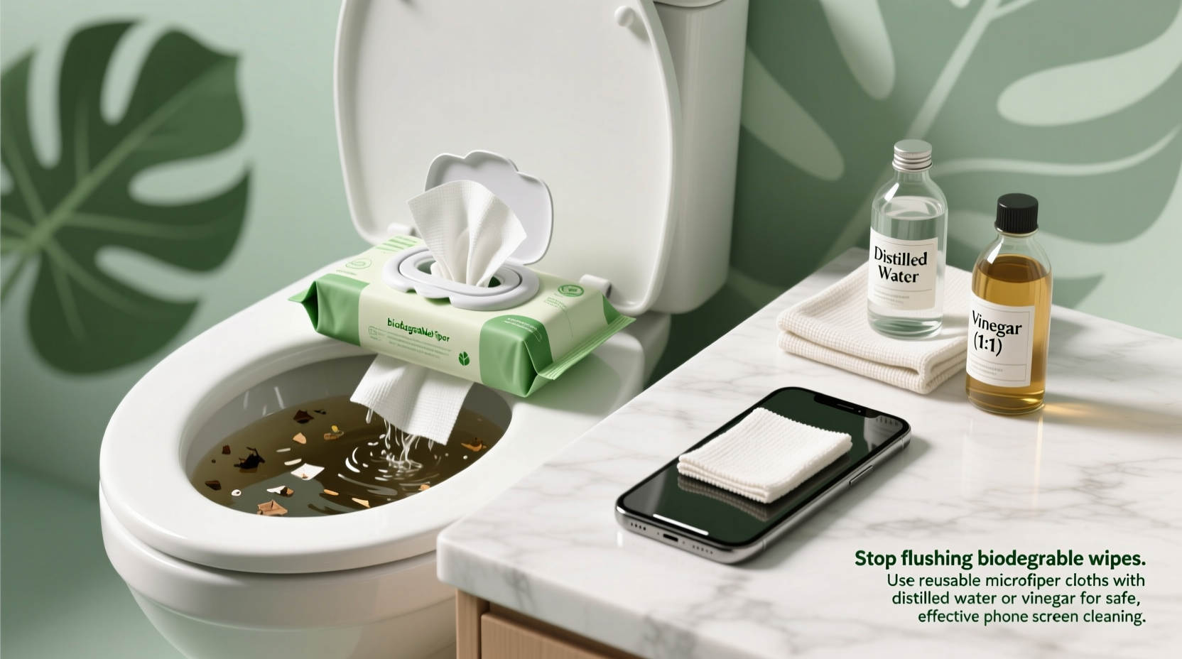 biodegradable phone wipes flushable no here s what works