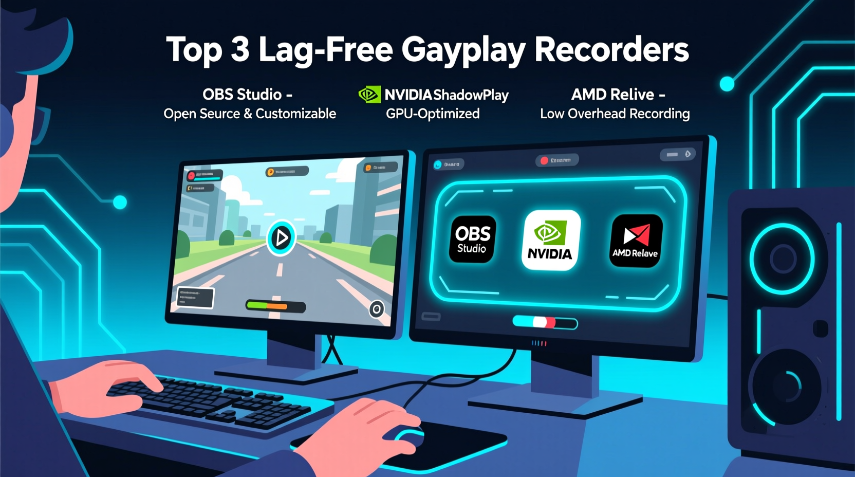 how to record gameplay on pc without lag free software options