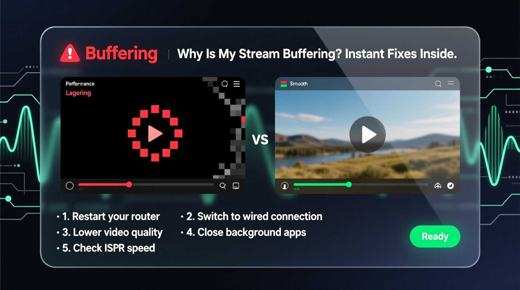 why is my streaming service buffering constantly and how to boost speed instantly