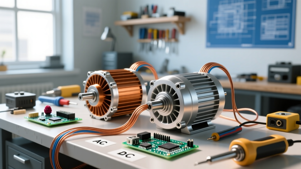 Difference Between AC & DC Motor Selection for Workshop Loads