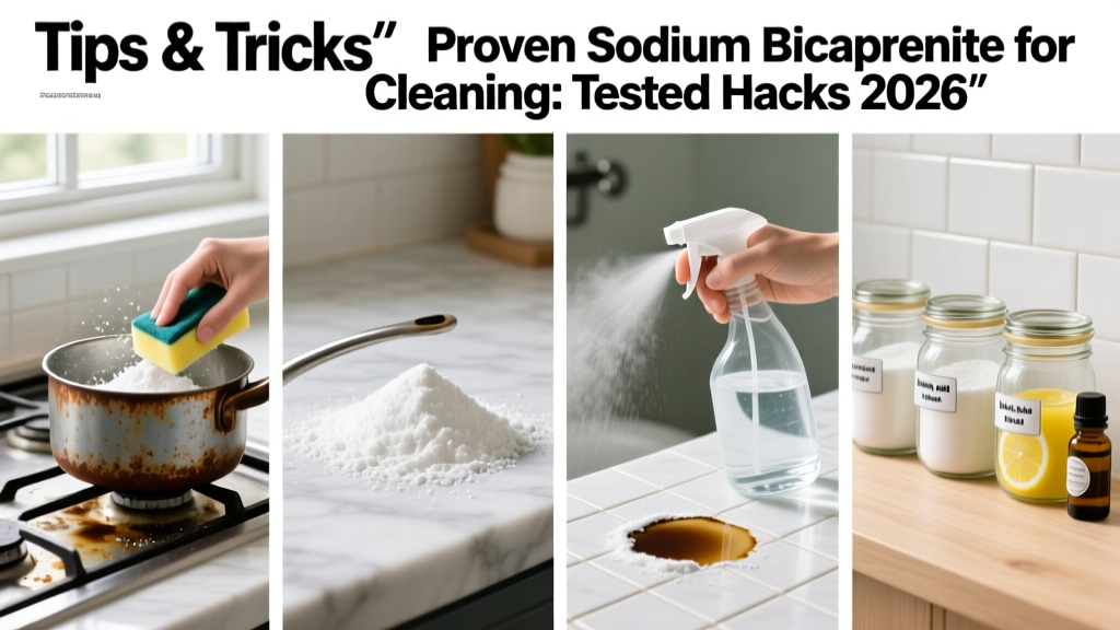 Proven Sodium Bicarbonate for Cleaning: Tested Hacks 2026