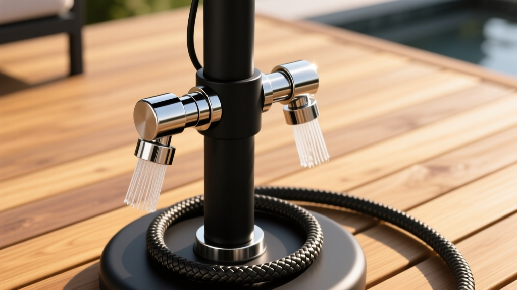 How to Set Up an Umbrella That Shoots Water for Patio Cooling