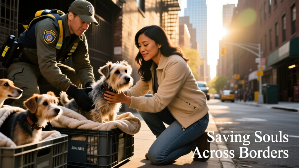 NYC Rescue Saves Endangered Dogs from South Korea, Gets Awkwafina's Help