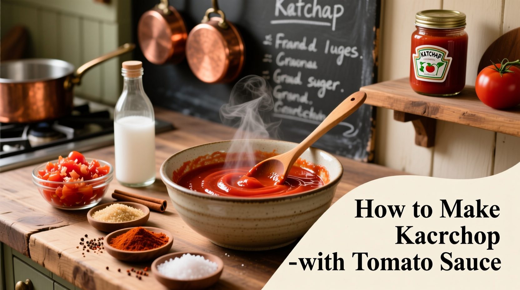 Make Ketchup from Tomato Sauce: 5-Ingredient Recipe