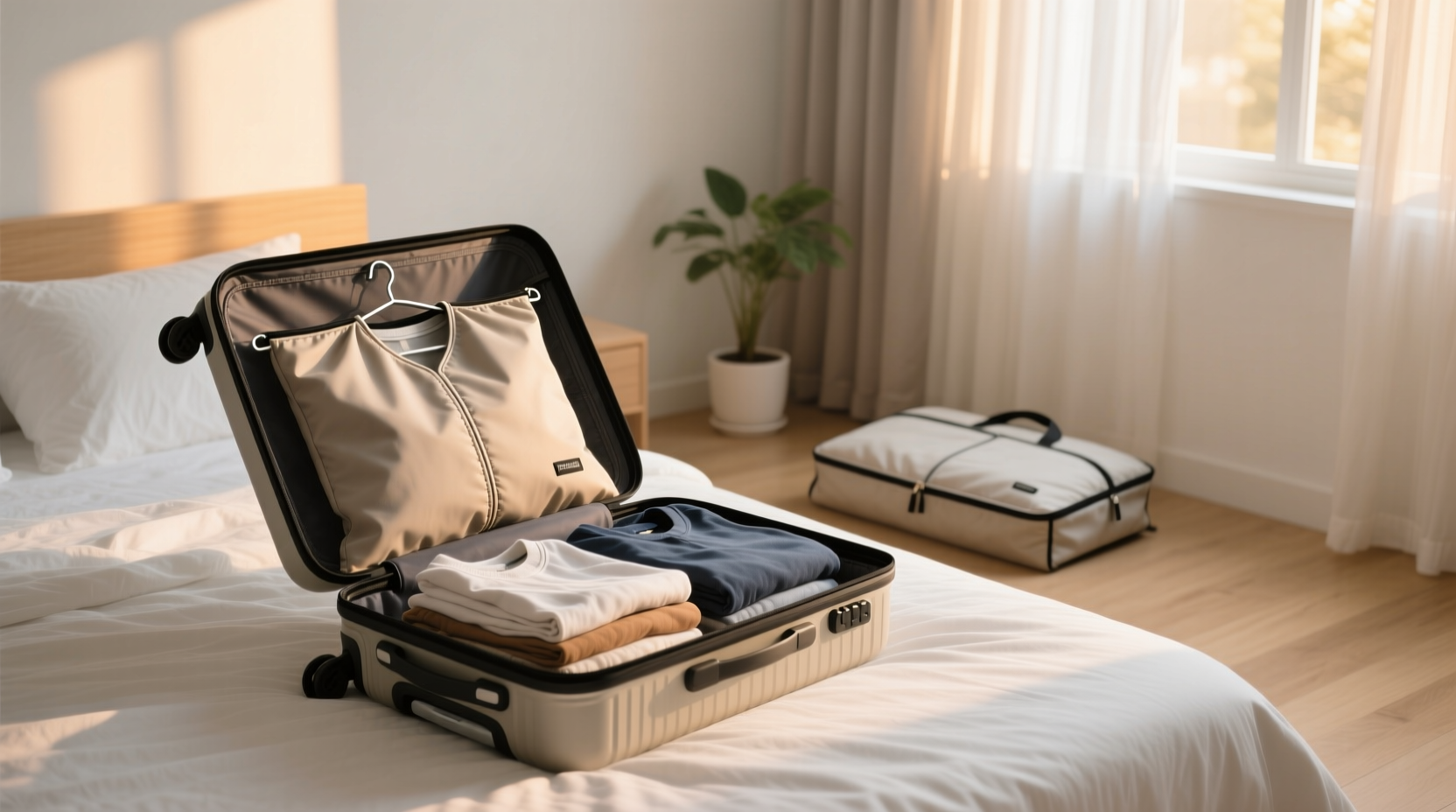 closet organization tips foldable vs rigid luggage