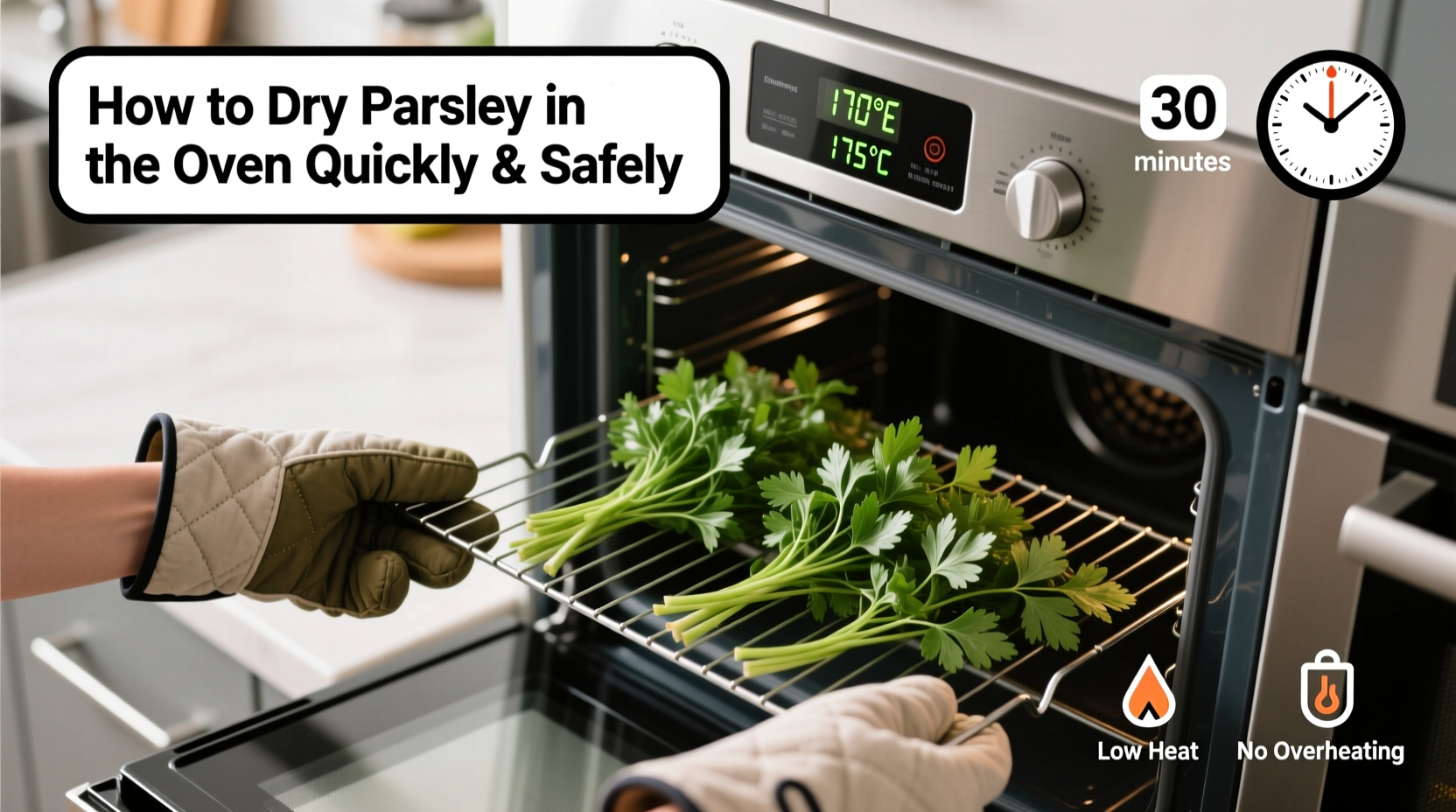 Dry Parsley in 3 Hours | TheHomeSprouts