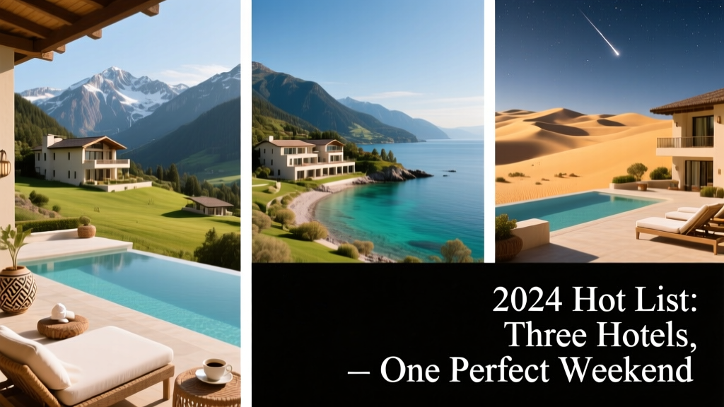 How To Spend A Weekend At Three Hotels: 2024 Hot List Edition