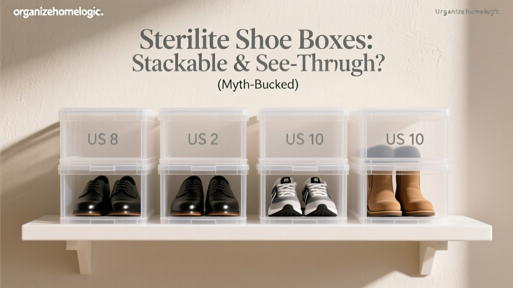 Sterilite Shoe Boxes: Stackable & See-Through? (Myth-Busted)