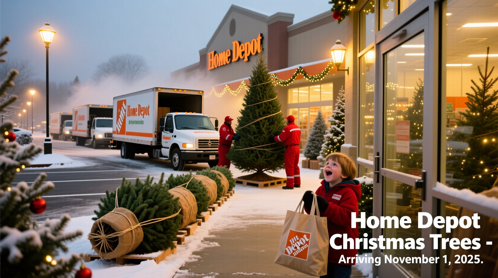 when will home depot get christmas trees