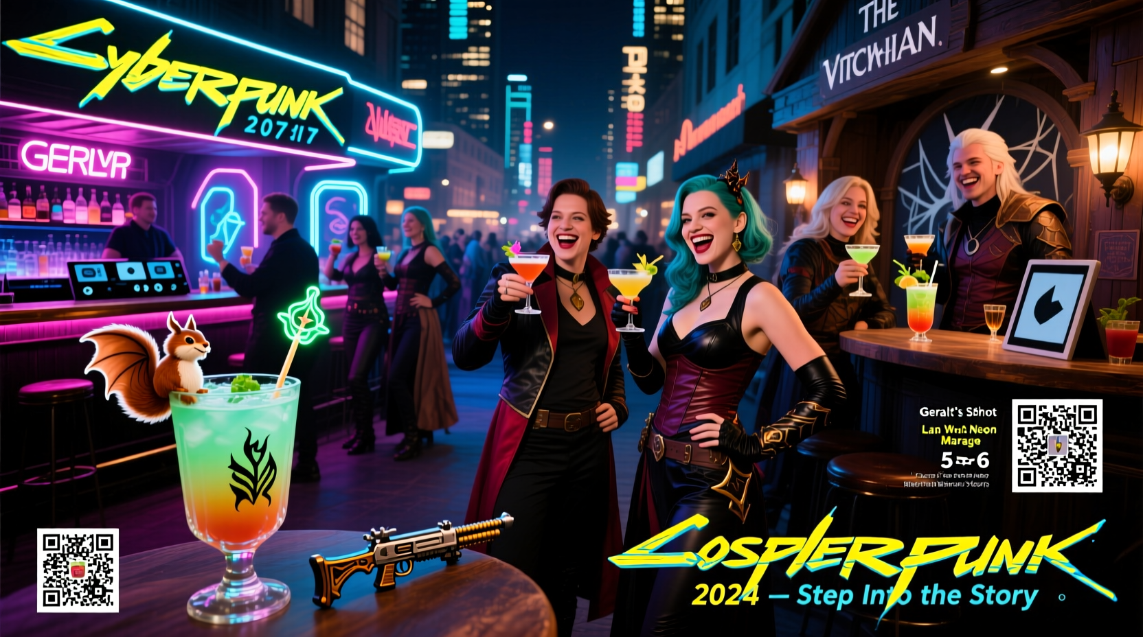 how to host a cosplay bar crawl with character-inspired drinks