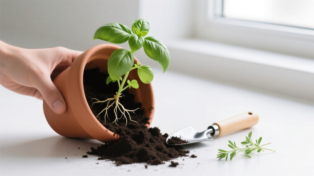 What To Plant Indoor Herbs In Repotting Guide