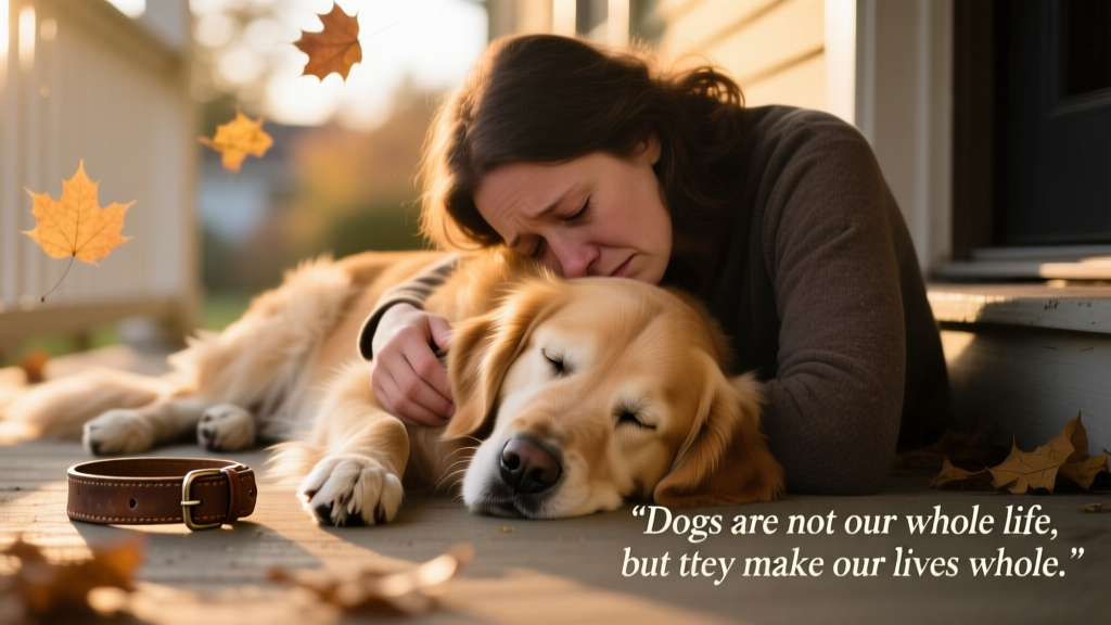 Dogs are not our whole life, but they make our lives whole.