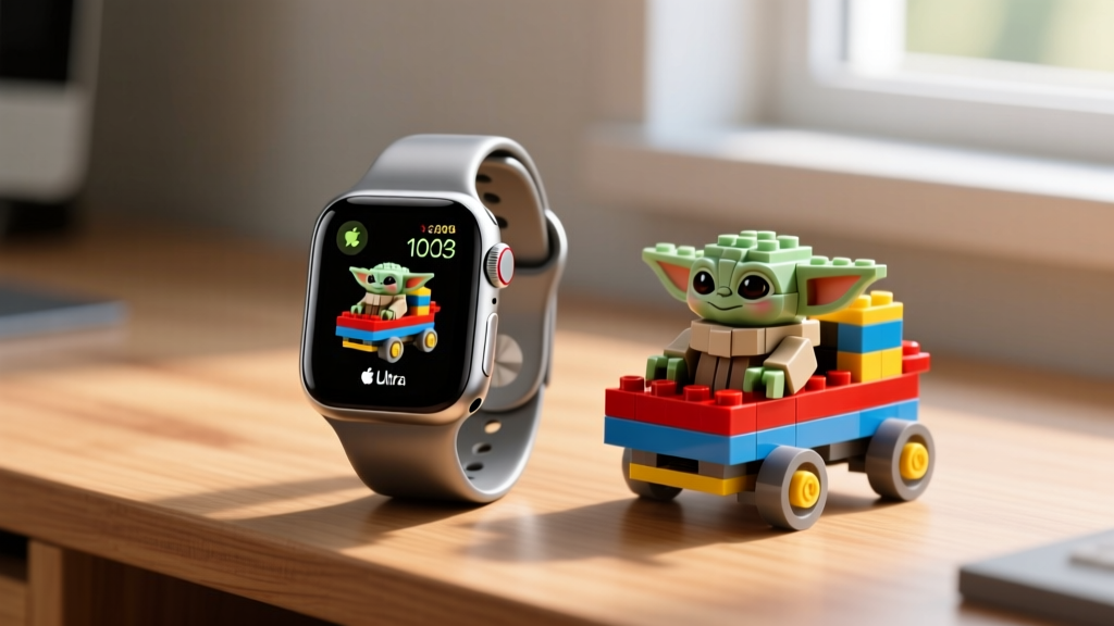 LEGO Grogu with Hover Pram Watch Faces & Themed Wearable Bands