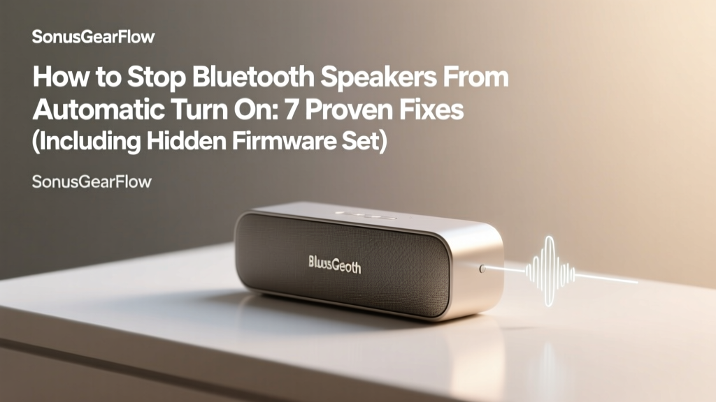 Stop Bluetooth Speakers From Automatic Turn On (2026)