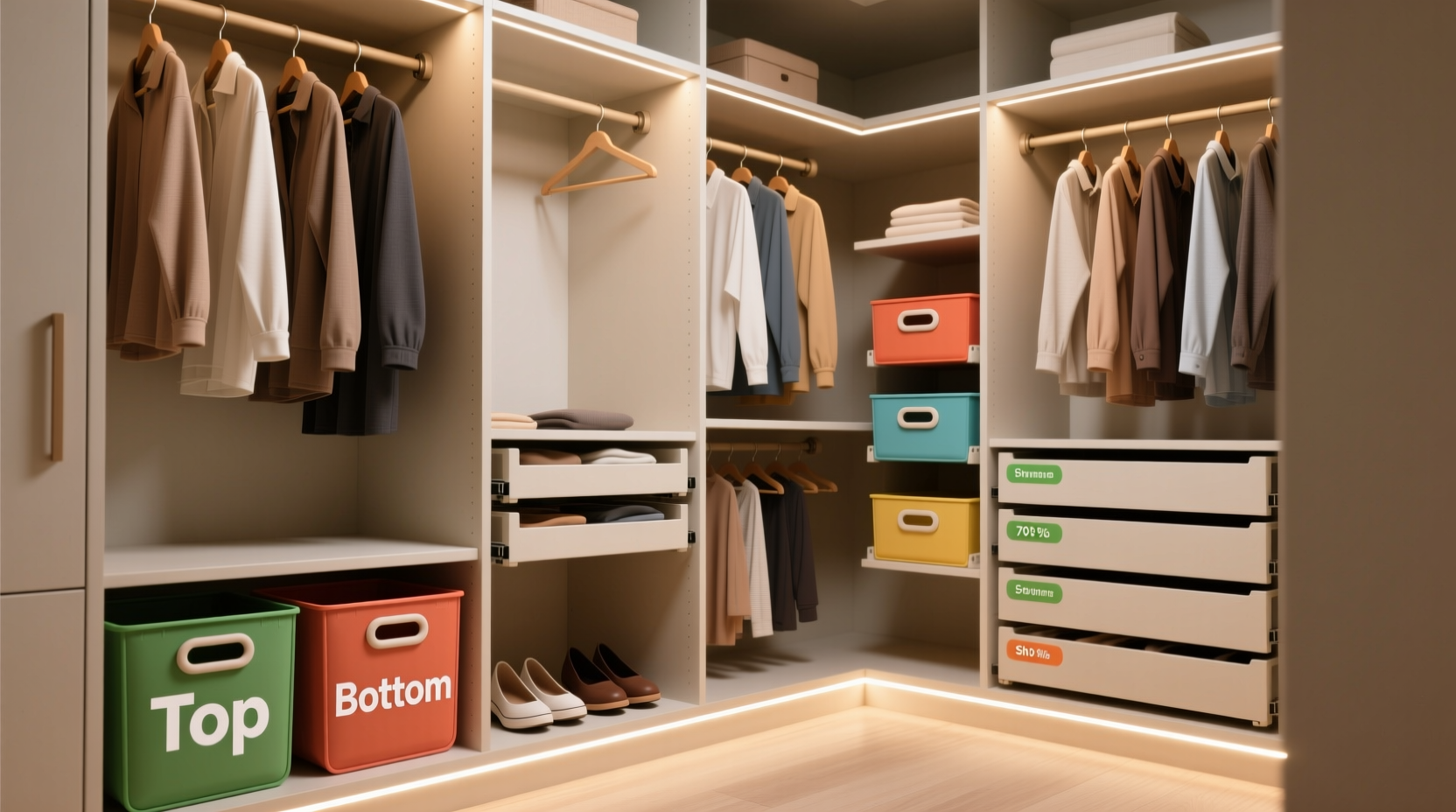 closet organization for injury recovery