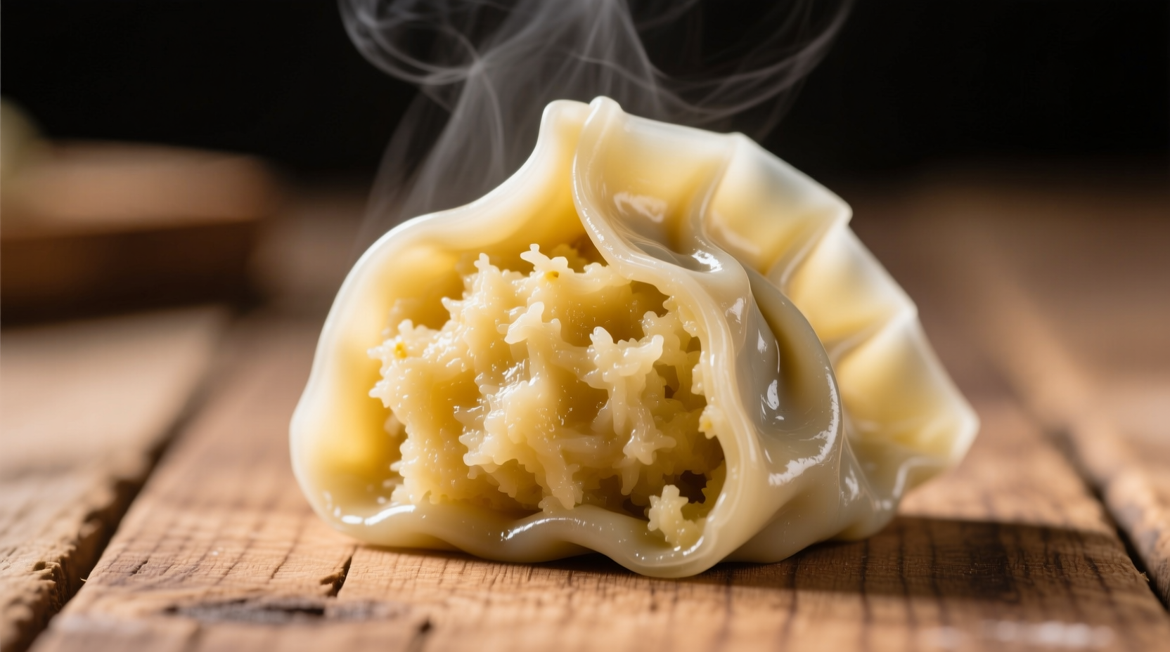 Perfect potato filling texture in dumplings