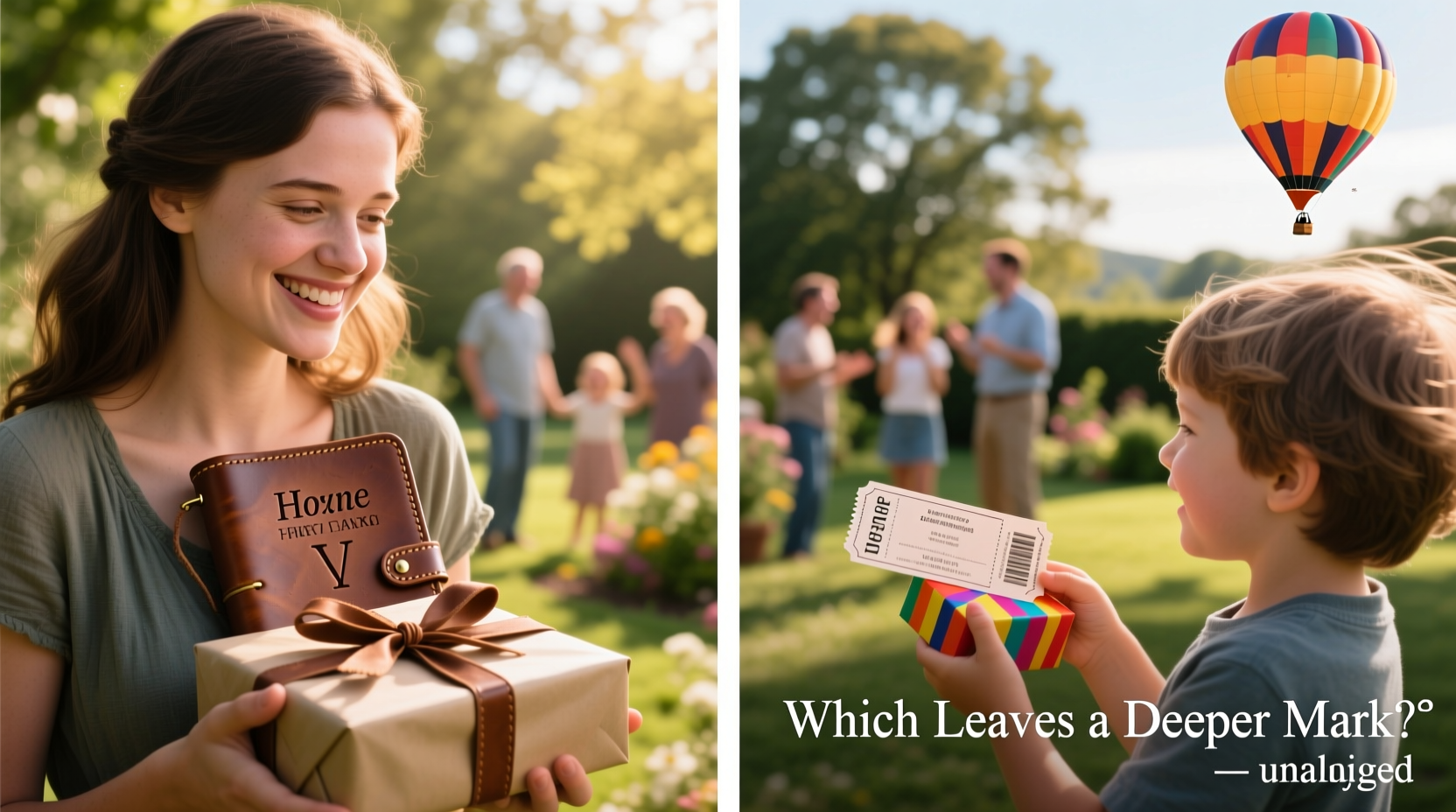 experiential gifts vs physical presents which creates more lasting memories