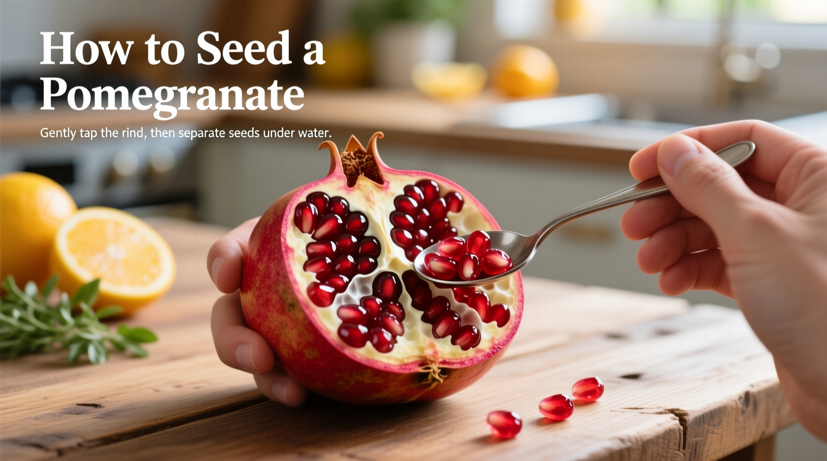 how to seed a pomegranate