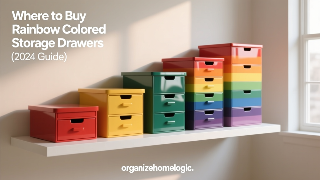 Where to Buy Rainbow Colored Storage Drawers (2024 Guide)