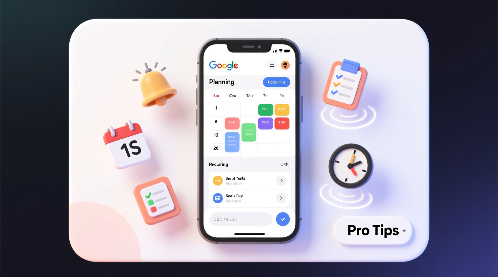 planning tips for google calendar