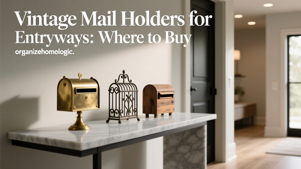 Vintage Mail Holders for Entryways: Where to Buy