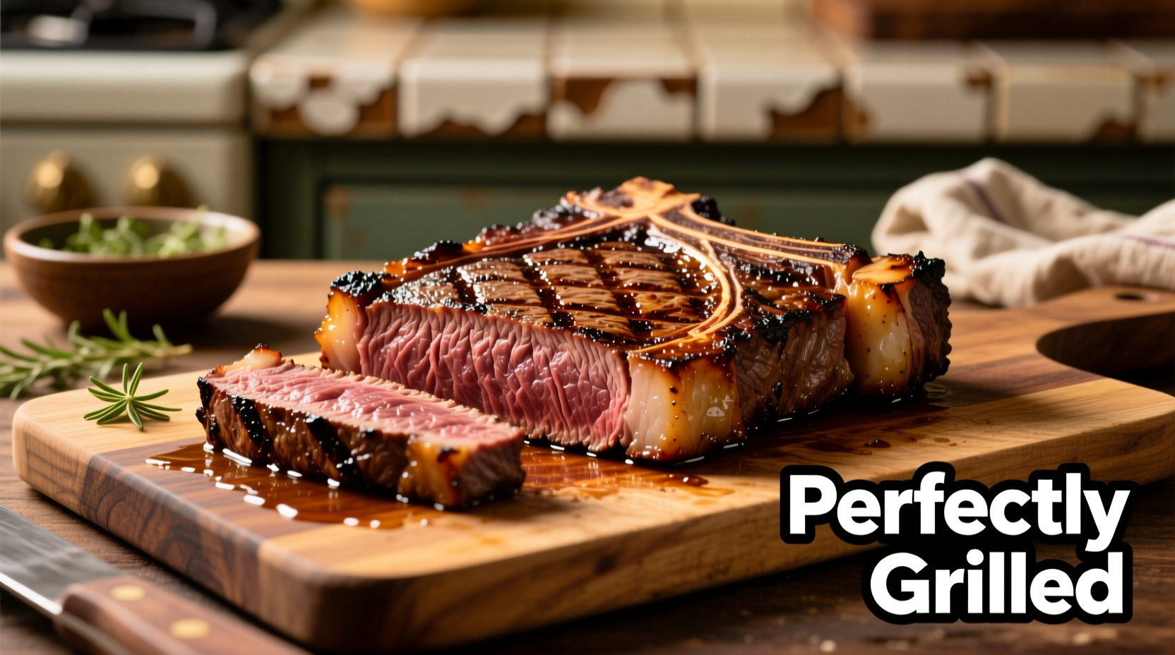 Perfectly grilled tri tip on cutting board