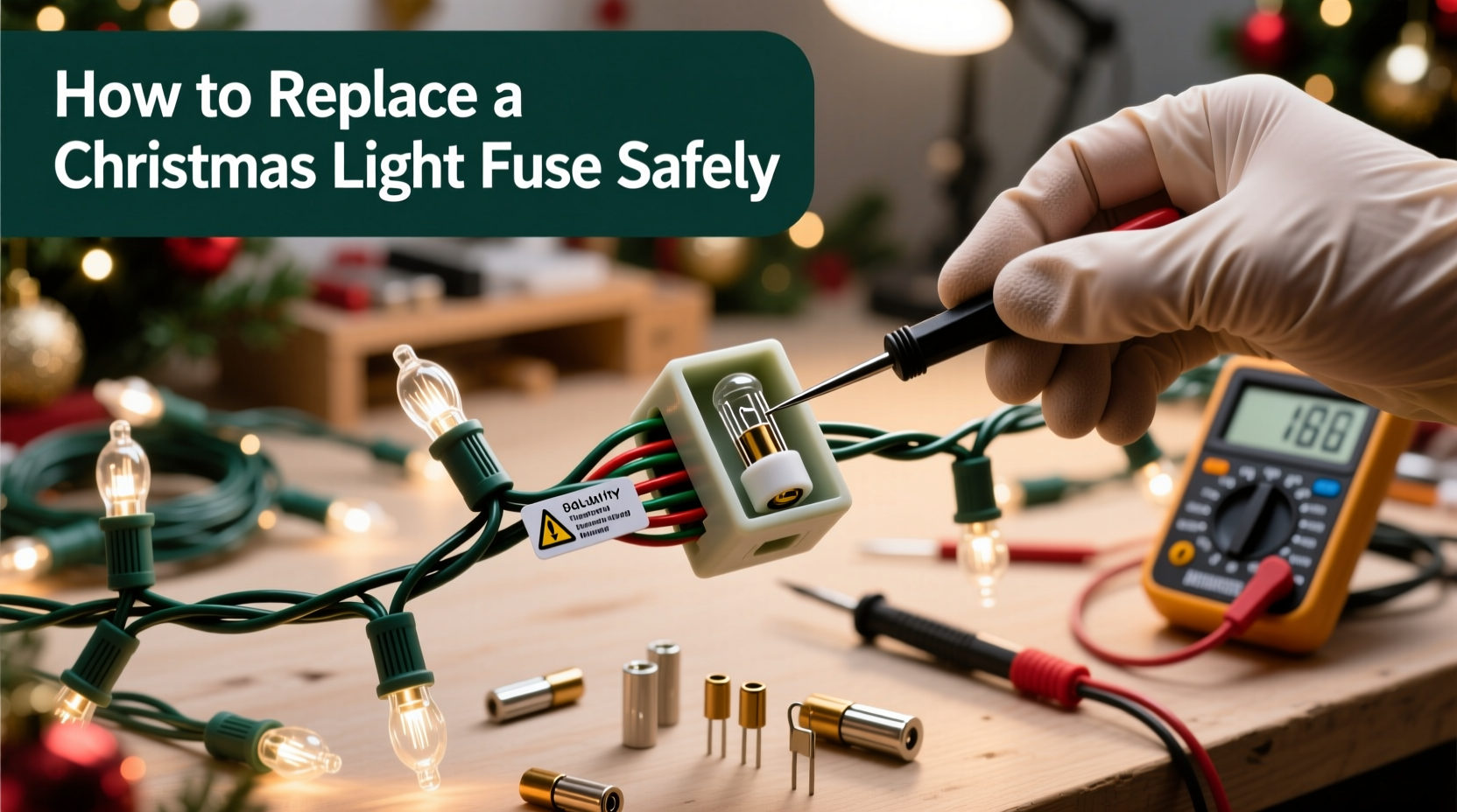why do christmas light strings have fuses and how to replace them safely