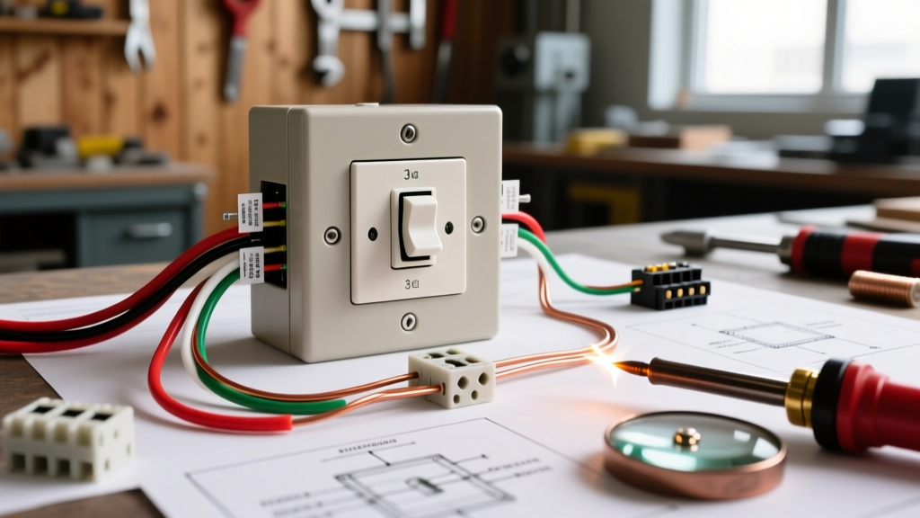 Tool Guide & Wiring Diagram for 3 Way Switch with Dimmer