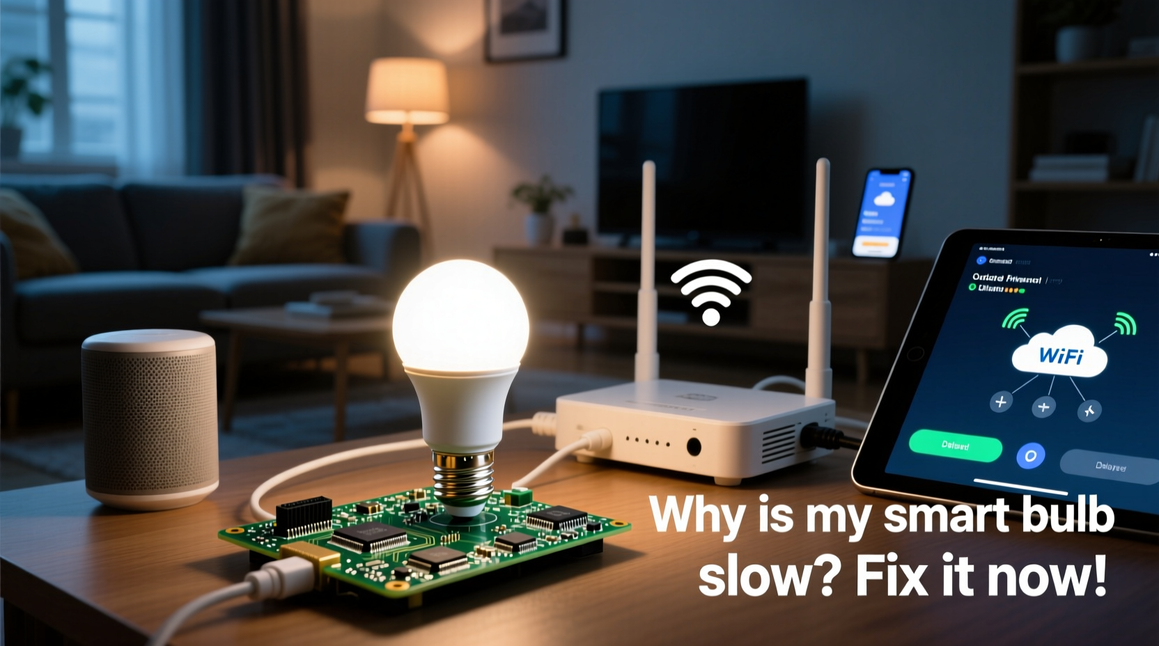 why is my smart bulb slow to respond and how to speed it up