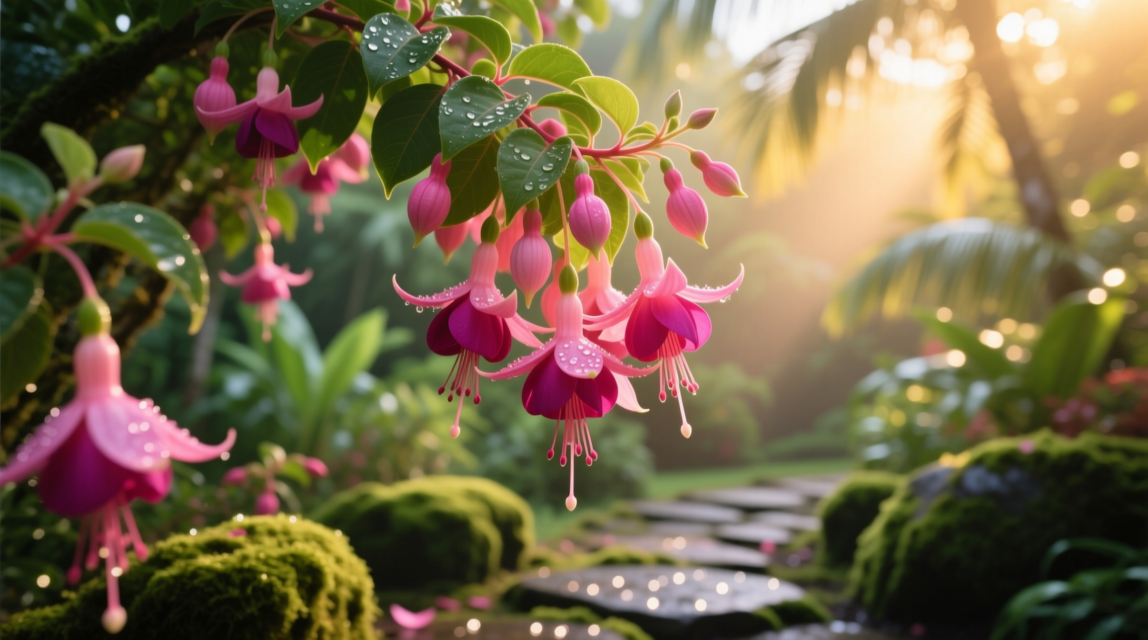 fuchsia flowering