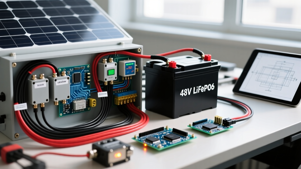 Diagram Solar Power Plant Wiring: 48V LiFePO4 Sizing Guide