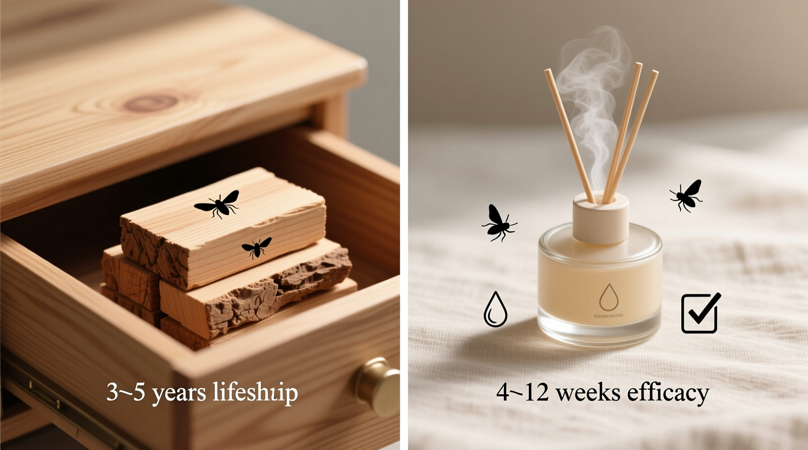 cedar blocks vs scent diffusers for moth prevention