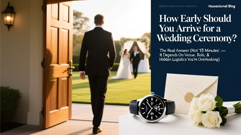 When to Arrive for a Wedding Ceremony (2026)