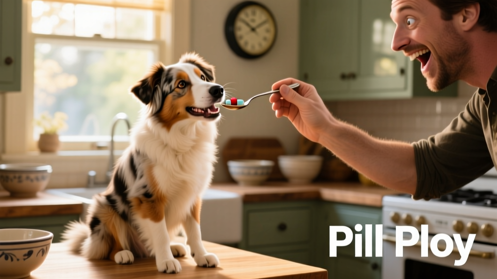 Watch This Miniature American Shepherd Hilariously Outsmart His Owner Who Tried to Sneak a Pill in His Food