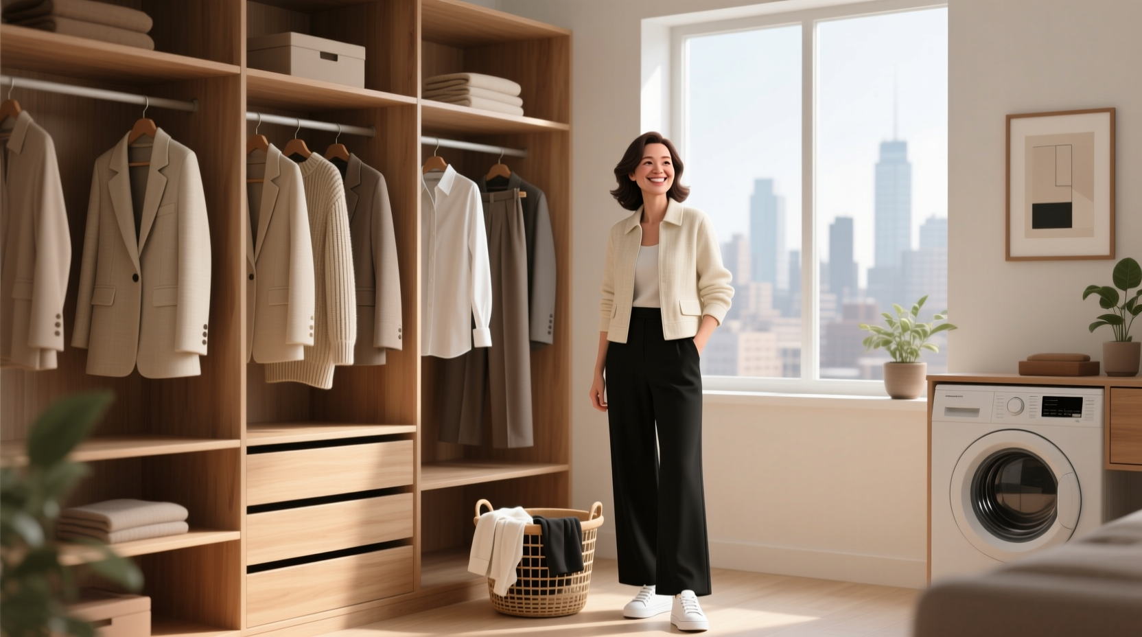 laundry tips build a capsule wardrobe that cuts washing