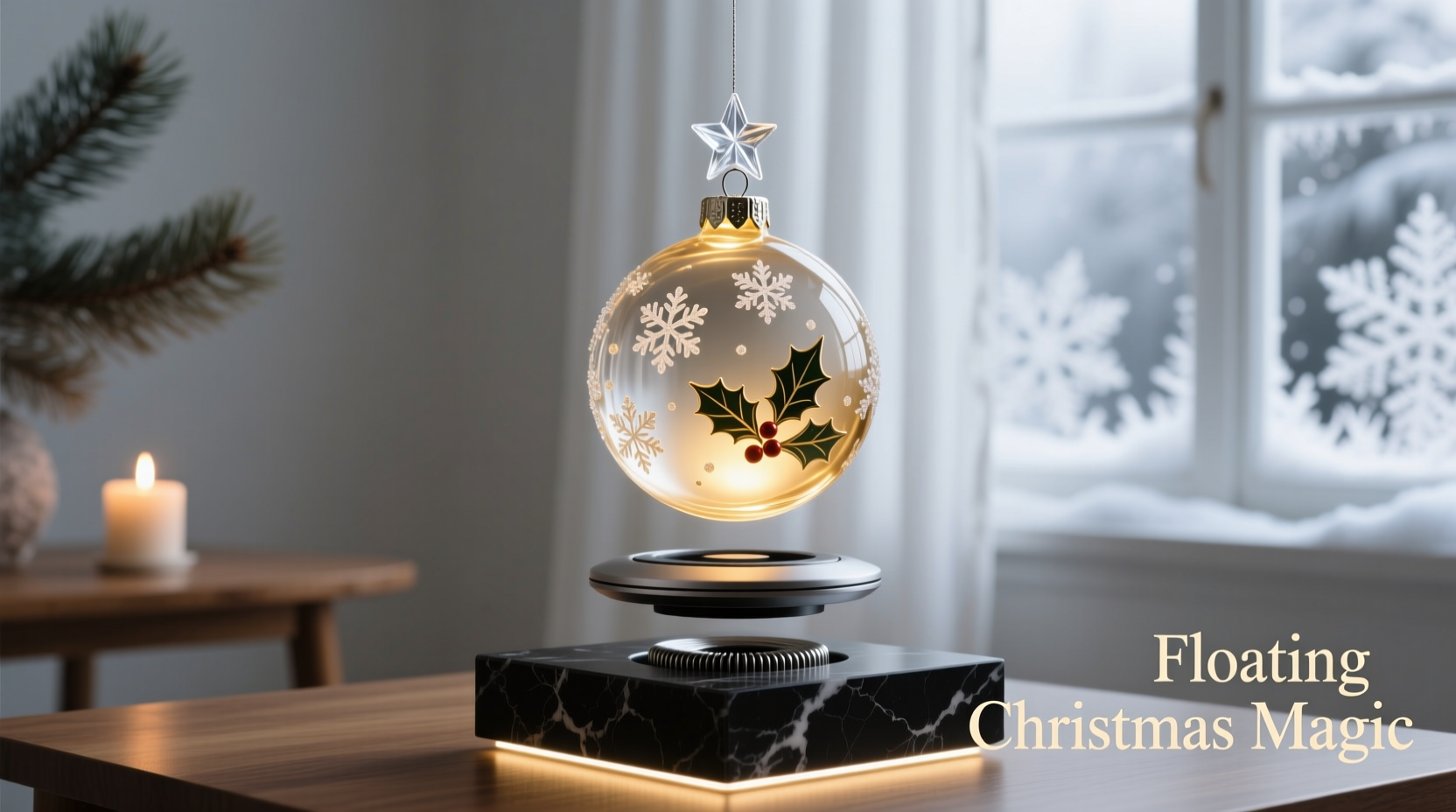 how to build a magnetic levitation display for a floating christmas ornament