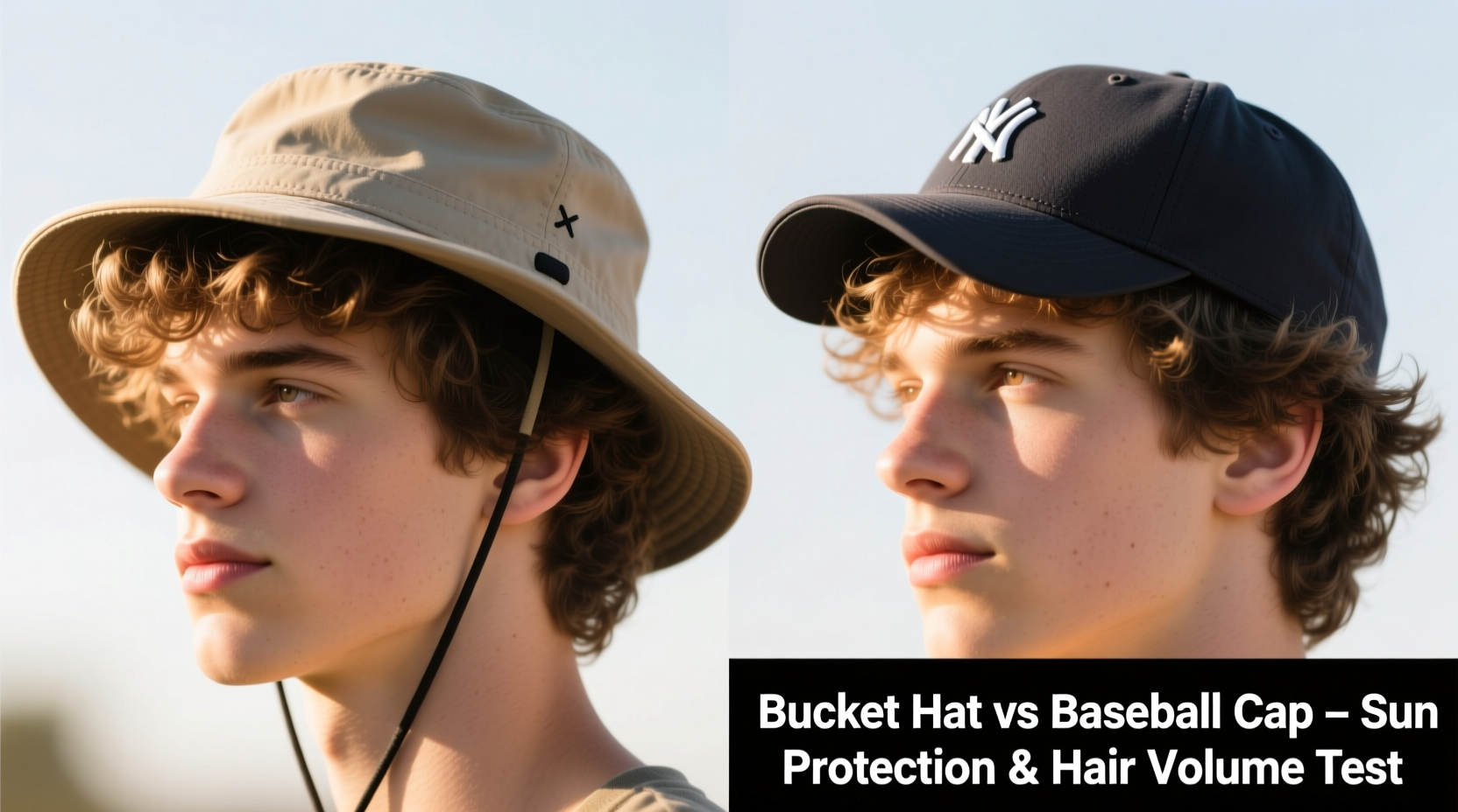 bucket hat vs baseball cap which offers better sun protection without ruining hair volume