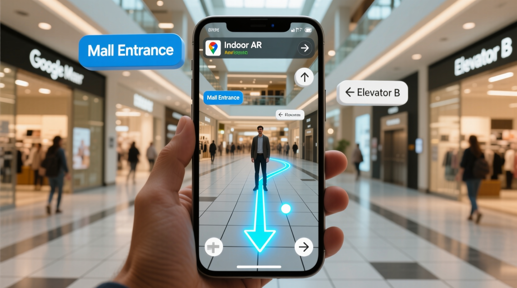 how to use google maps indoor ar directions