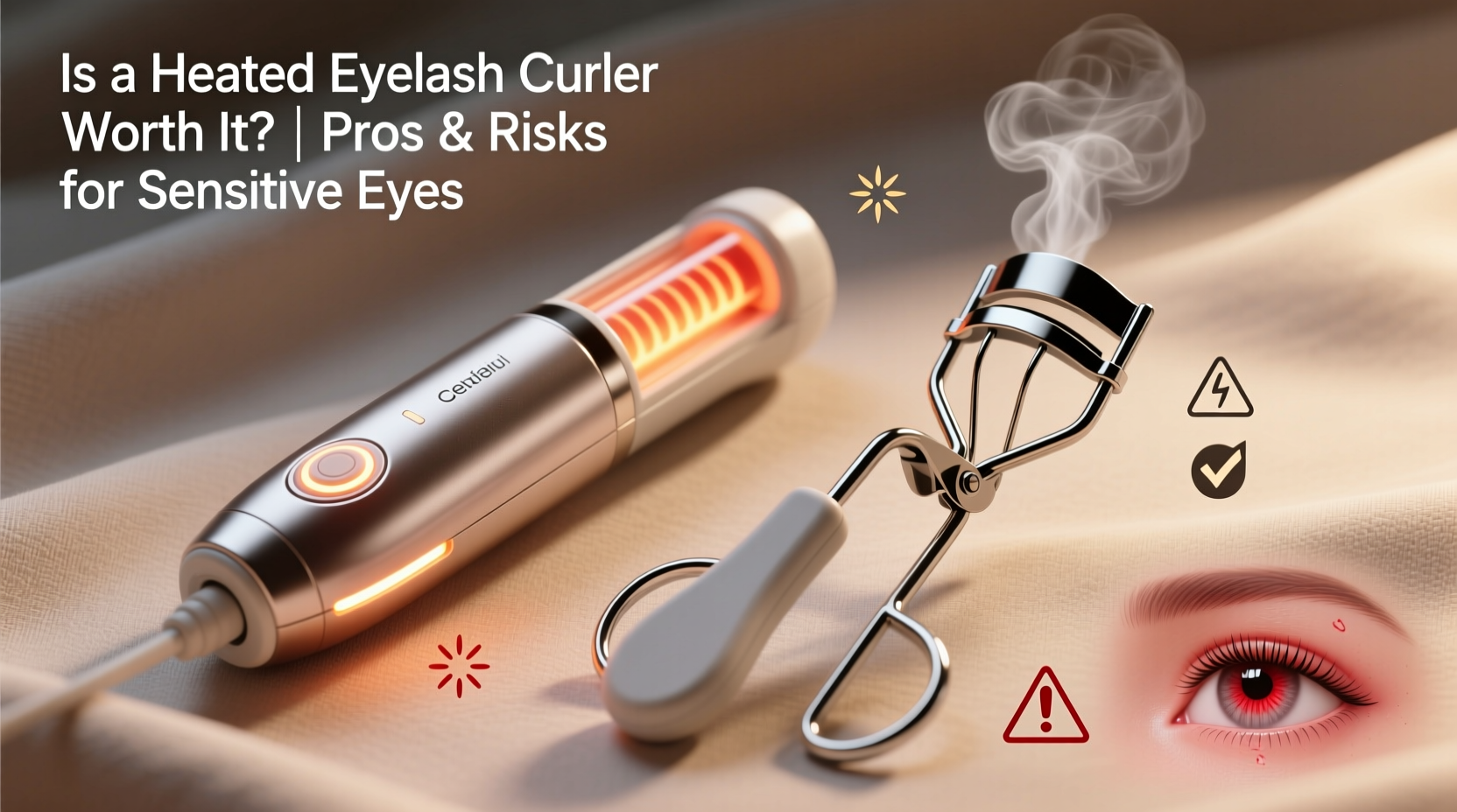 is a heated eyelash curler worth the splurge or dangerous for sensitive eyes