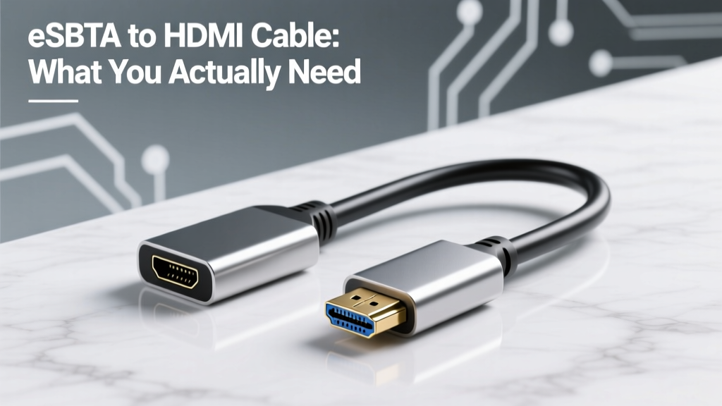 eSATA to HDMI Cable: Why It Doesn't Exist & What Works
